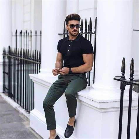 men's green outfit